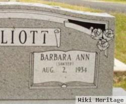 Barbara Ann Sawyer Elliott