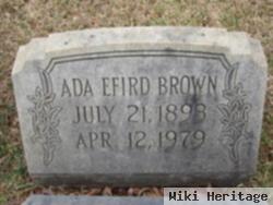 Ada Frances Efird Brown