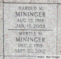 Harold M. Mininger