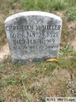 Christian M Miller