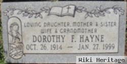 Dorothy F Hayne