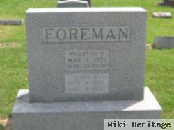 Wharton D. Foreman