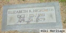 Elizabeth Knox Highsmith