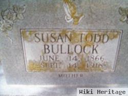 J B Susan "susie" Todd Bullock