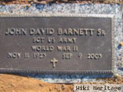 John David Barnett, Sr