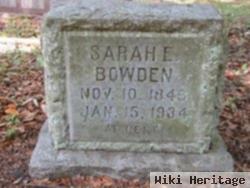 Sarah Elizabeth Thomes Bowden