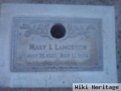 Mary I Langston