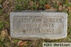 Mattie Ann Zimmerman Zeigler