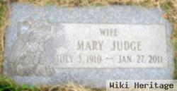 Mrs Mary Sonor Judge