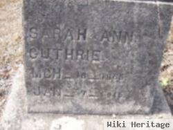 Sarah Ann Guthrie