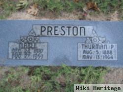 Thurman P Preston