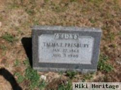 Talma E Presbury