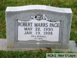 Robert Marrs Page