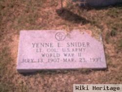 Yenne Earl Snider