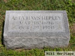 Alta Mae Butcher Hepley