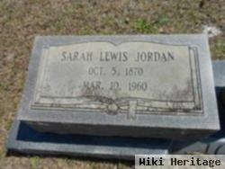 Sarah "sallie" Lewis Jordan