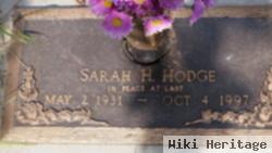 Sarah H Hodge