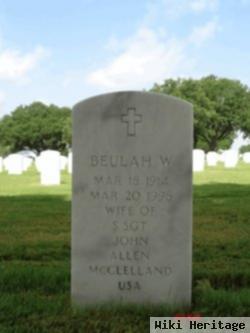 Beulah W Mcclelland