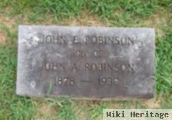 John E Robinson