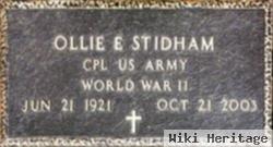 Cpl Ollie E Stidham