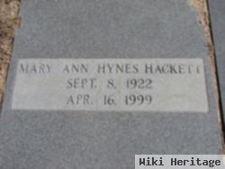 Mary Ann Hynes Hackett