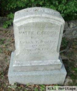 Martha Ellen "mattie" Crowell Dudley