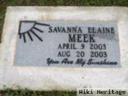 Savanna Elaine Meek