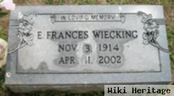 E Frances Wiecking