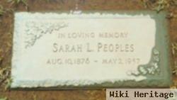 Sarah Lucille Blacklock Peoples