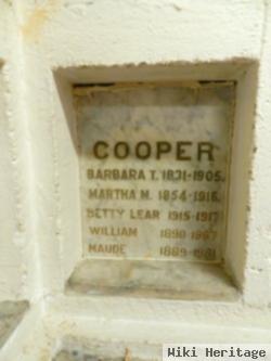 Betty Lear Cooper