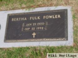 Bertha Alma Fulk Fowler