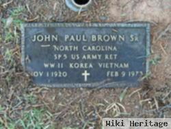 John Paul Brown, Sr