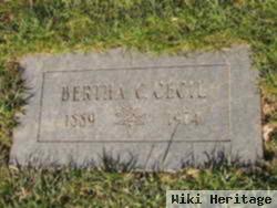 Bertha C Cecil