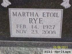 Martha Etoil Rye