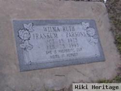 Wilma Ruth Franklin Parson