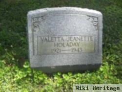 Valetta Jeanette Kearney Holaday