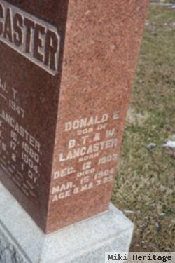 Donald Edgar Lancaster