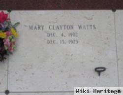 Mary Clayton Watts