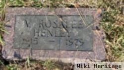 Vita Rosalee Snyder Henley