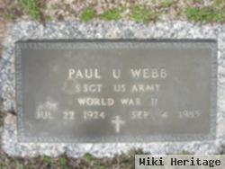 Sgt Paul U Webb