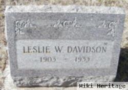 Leslie W Davidson