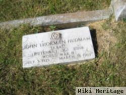 John Thorman Hudman