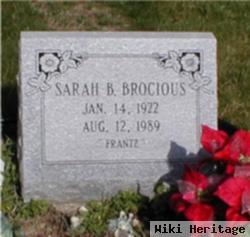 Sarah Belle Frantz Brocious