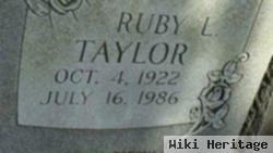 Ruby L Taylor