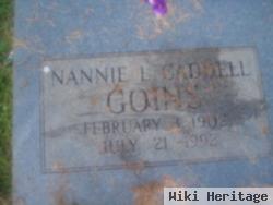 Nannie L Caddell Goins