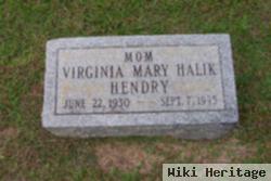 Virginia Mary Halik Hendry