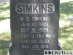 Sarah Jane Starr Simkins