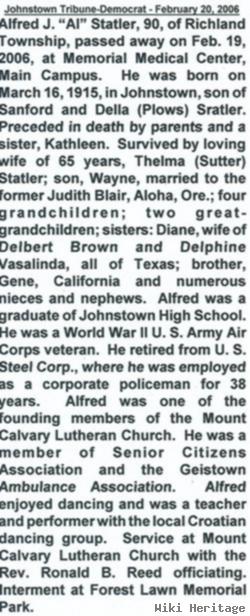 Alfred John Statler