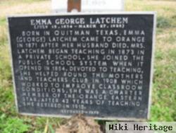 Emma George Latchem