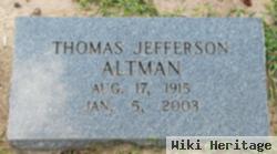 Thomas Jefferson "tommy" Altman, Sr